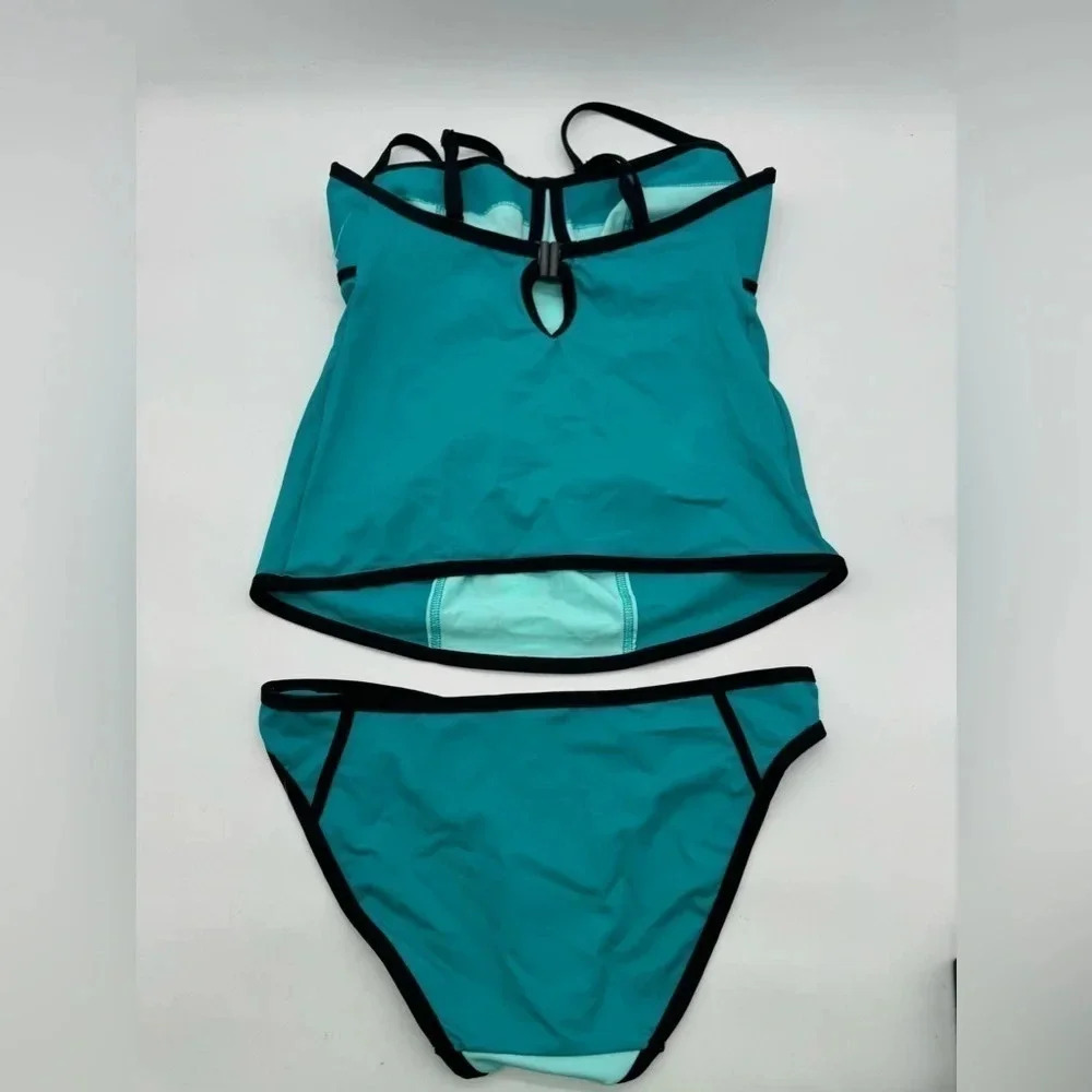 Cache Coeur Underwired maternity tankini Rosy mint set B2159 - Picture 6 of 9